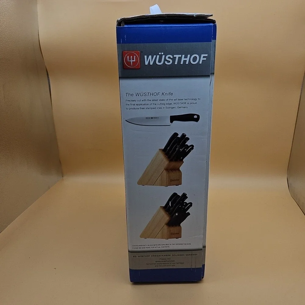 Wusthof Silverpoint 2 Knife Block Set 14 Piece #1577D BRAND NEW Made In Germany